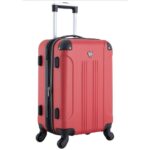 Travelers Club Chicago Hardside Expandable Spinner Luggage, Red, 3 Piece Set