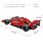 JMBricklayer F1 Race Car Building Sets 61123, 1:10 MOC Model Cars Building Kit,Building Block Toy for Adults, Collectible Display Home Decor, Ideal Gifts for Men Women Boys Teens Adults