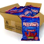 Red Vines Jumbo Licorice, Original Red Flavor, 8oz Bags (12 Pack), Soft & Chewy Candy Twists