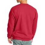 Hanes Men’s EcoSmart Sweatshirt, Deep Red, Large