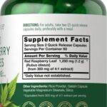 Carlyle Red Raspberry Leaf Capsules | 1200mg | 120 Count | Non-GMO and Gluten Free Formula | Traditional Herbal Extract