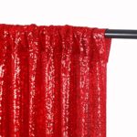 Red Backdrop Curtain 2 Panels 2ftx8ft Sequin Backdrop Drapes Red Glitter Curtains Shimmer Wedding Backdrop Curtain Drapes Fabric Red Background