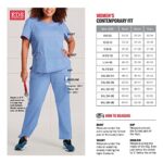 Dickies womens Signature V-neck Top With Multiple Patch Pockets medical scrubs shirts, Red, Medium US