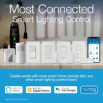 Lutron Caseta Single-Pole/3-Way Smart Lighting Lamp Dimmer and Remote Kit | P-PKG1P-WH | White