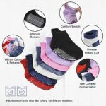 Debra Weitzner 12 Pairs Non-Slip Toddler Ankle Socks With Grips for Baby Boys and Girls Anti-Slip Socks for Infant’s Kids