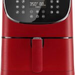 The Red CORSORI AIR FRYER MAX XL Touchscreen is so convenient